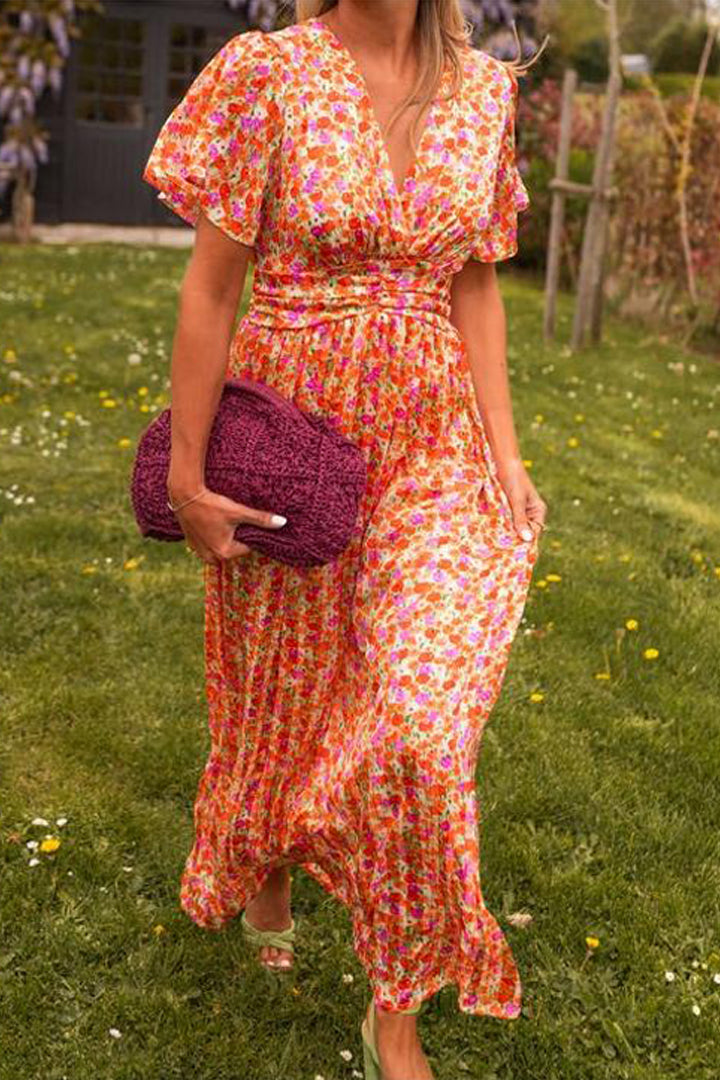 MARIELLA | Long Floral Dress with a Romantic and Light Style