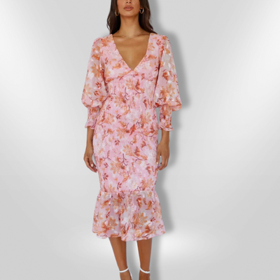 MILEY | Flower Print Dress