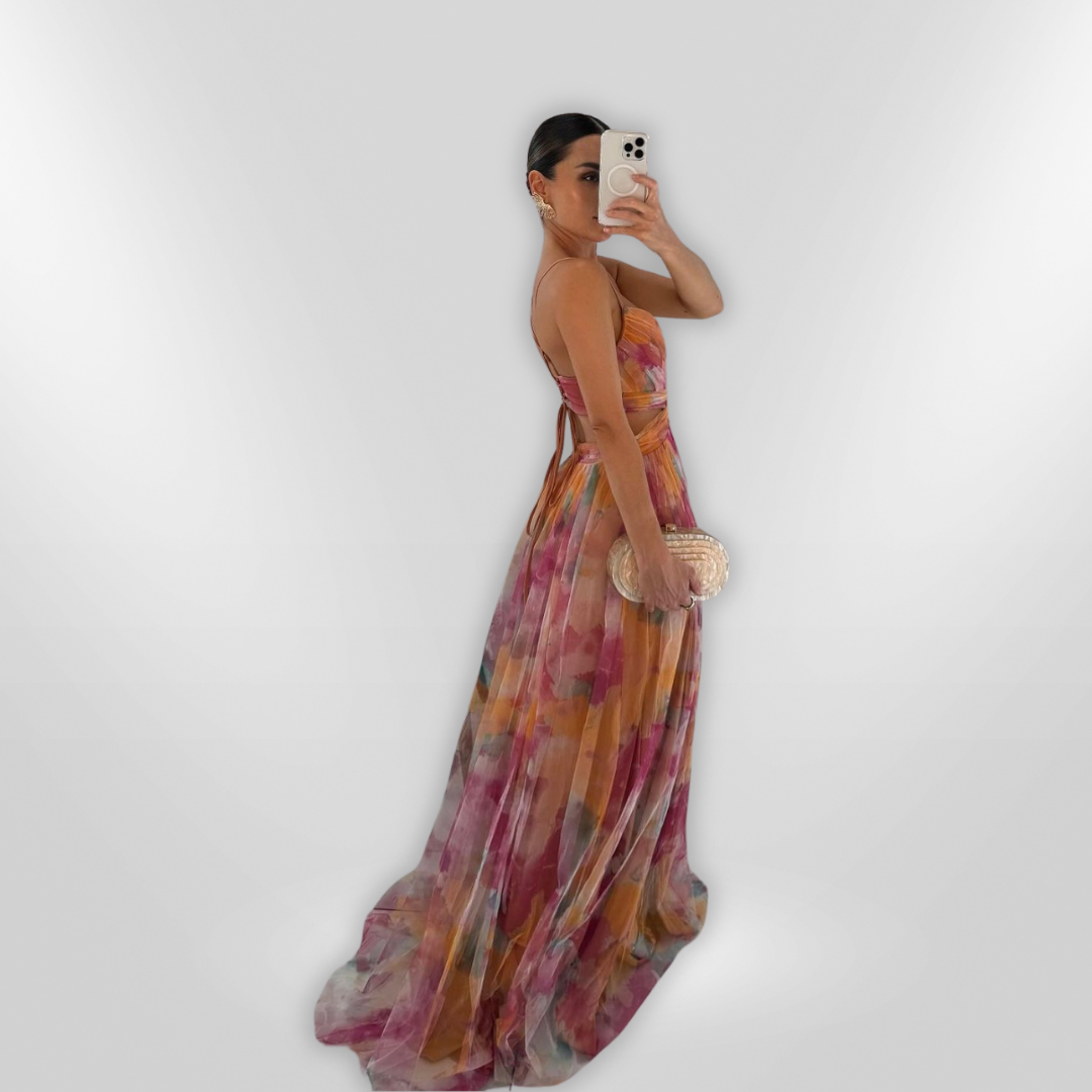 VAELIA | maxi bloemenjurk
