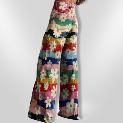 RETRO FLOWER | Vintage Flared Pants