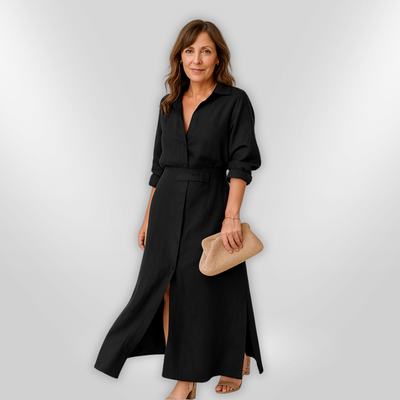 JEANETTE | Maxi V-neck Dress