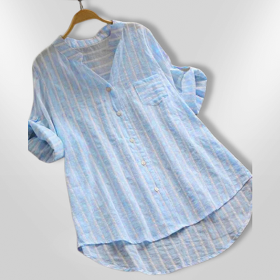 MILA | Striped Long Sleeve Shirt