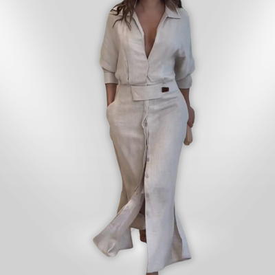 JEANETTE | Maxi V-neck Dress