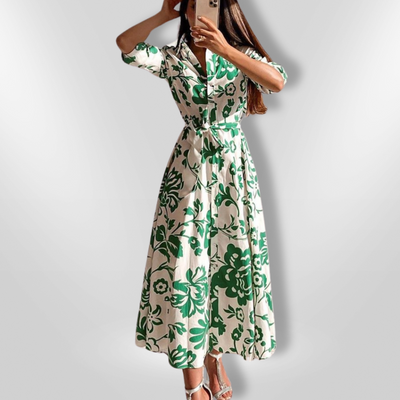RIA | Long Sleeve Floral Dress