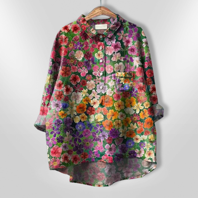 VIRGINIA | Handcrafted floral shirt