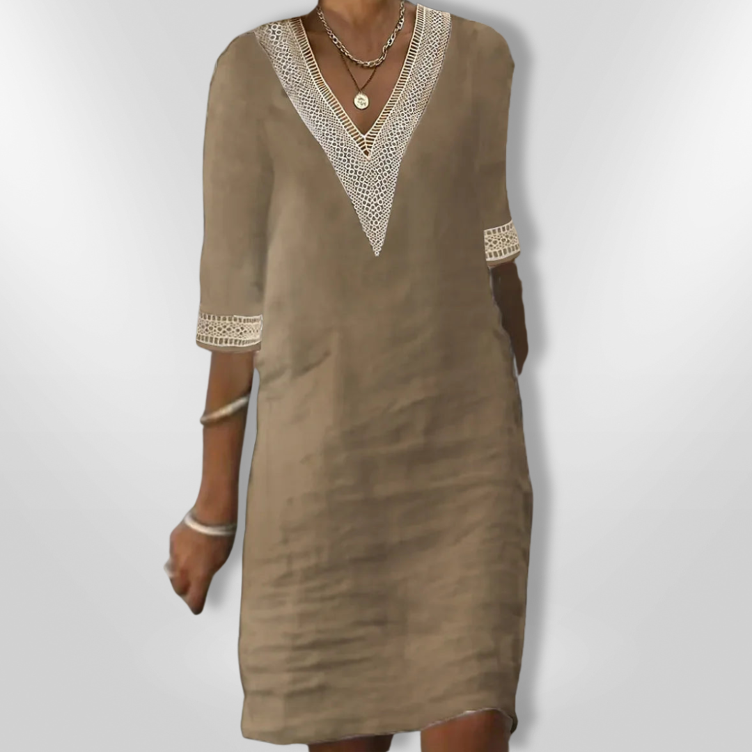AVERY | Elegant V-neck Dress