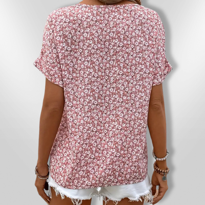 WOLENA | Wildflower Notch Blouse