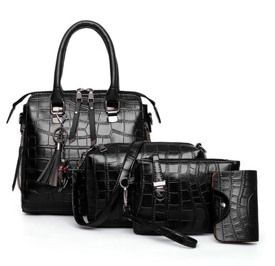 VALENTINA | 4 Piece Leather bag set