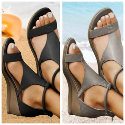 ANNE | Orthopedic leather sandals with heel