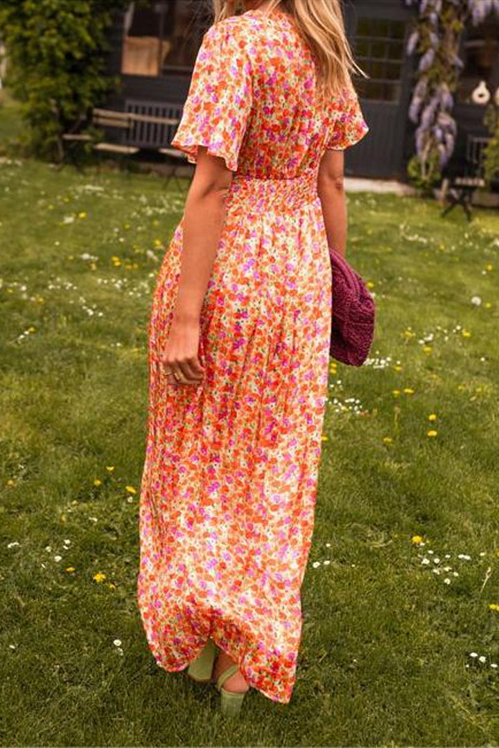 MARIELLA | Long Floral Dress with a Romantic and Light Style