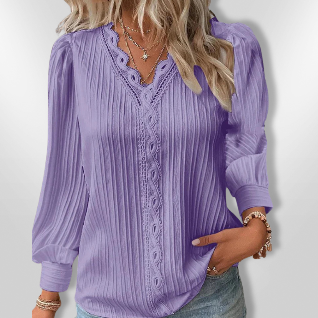 EMMA | Chiffon Detail Blouse
