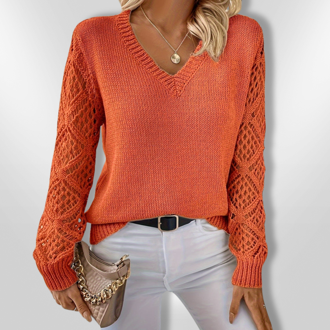 ROSA | Knitted V-neck Sweater