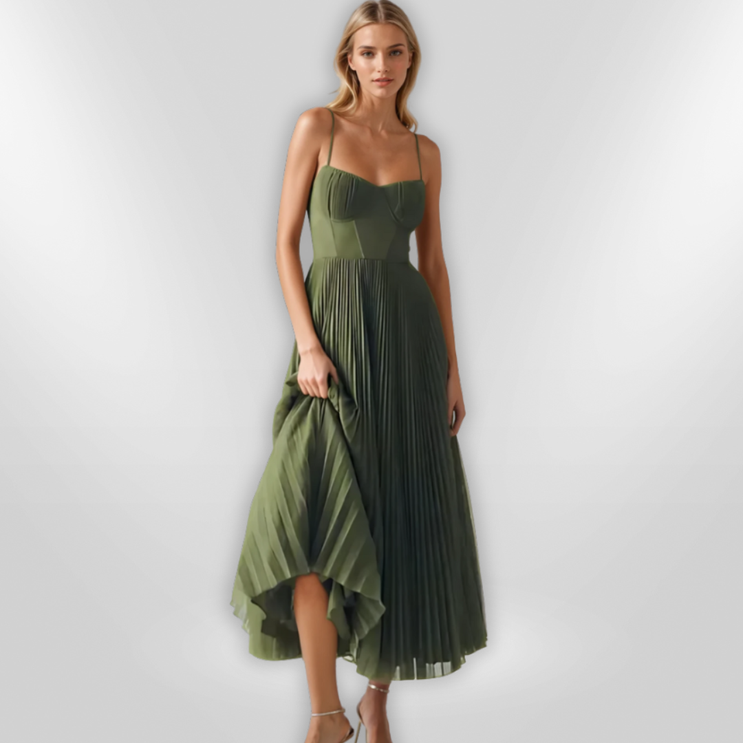 CLAIRE | Stylish Green Dress
