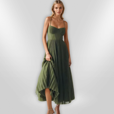 CLAIRE | Stylish Green Dress