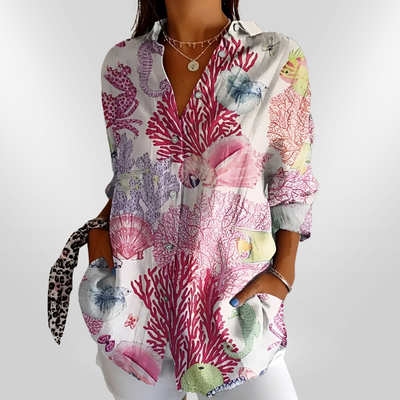 MAIA | Floral Cotton Blouse