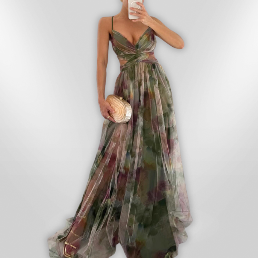 VAELIA | maxi bloemenjurk