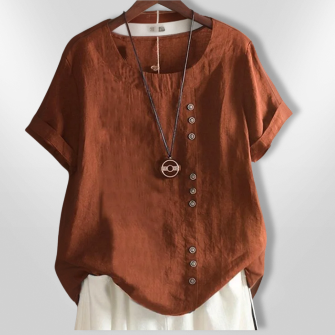 ISLA | Button Detail T-Shirt
