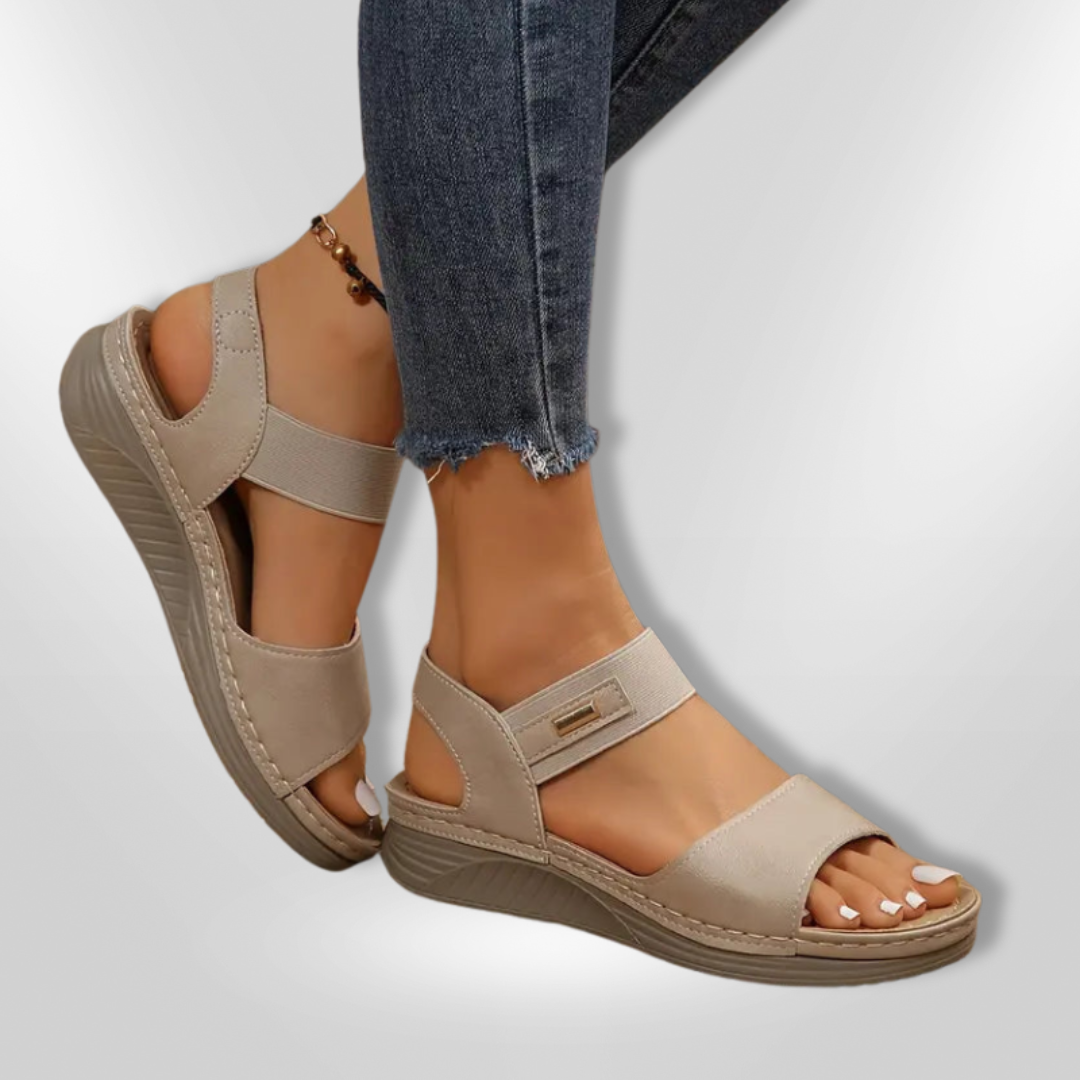MALANDA | Zomerse sandalen met sleehak