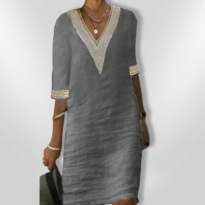 DEBORAH | Cotton Linen Dress