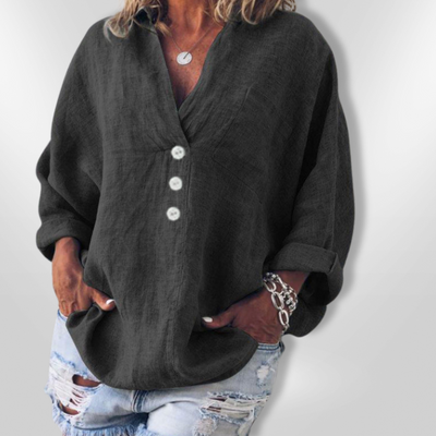 MAEVE |  Stylish Cotton - Linen Pullover