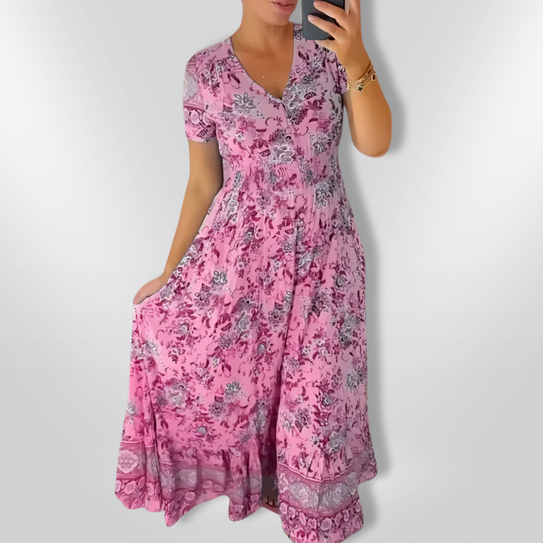 SIENNA | Print Long Dress