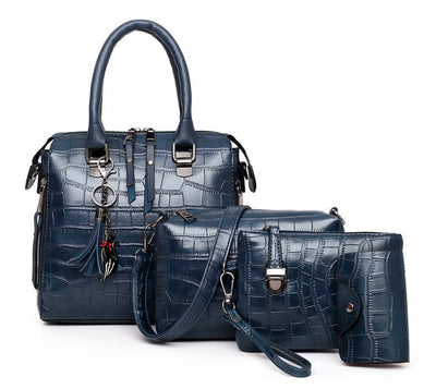 VALENTINA | 4 Piece Leather bag set