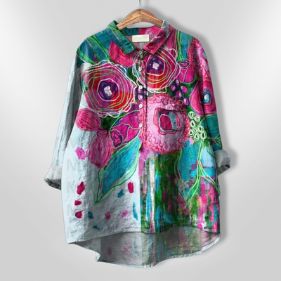 VIRGINIA | Handcrafted floral shirt
