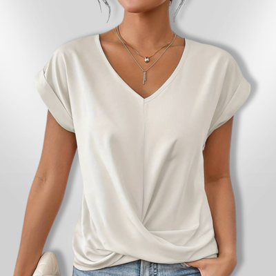 LUNA | Tummy tucking V-neck top