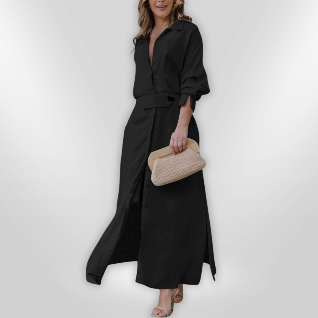 JEANETTE | Maxi V-neck Dress