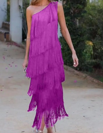 ANAIS | Unique Elegance: Half-Shoulder Dress