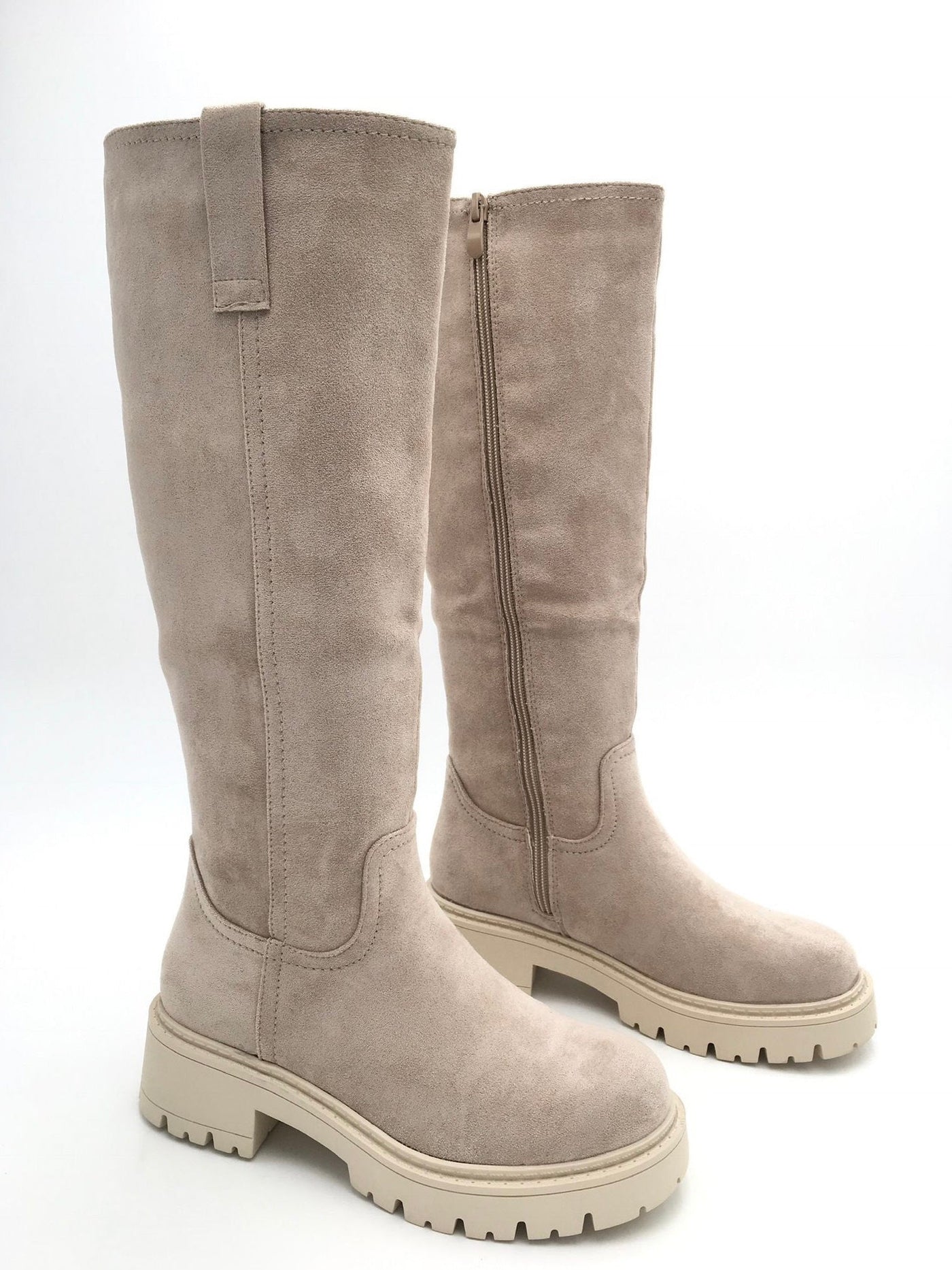 ELVIRA | Beige High Boots