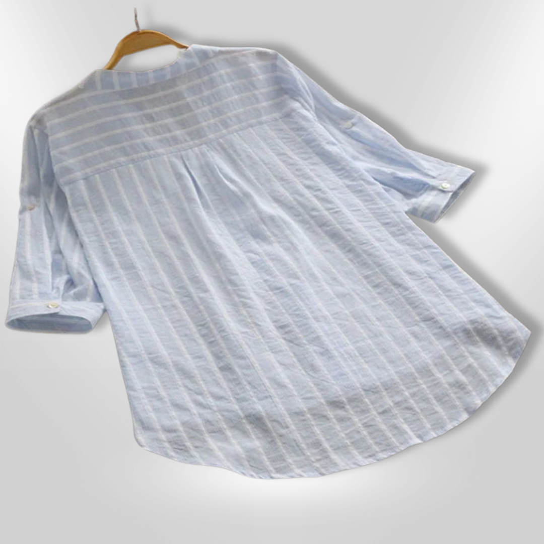 MILA | Striped Long Sleeve Shirt