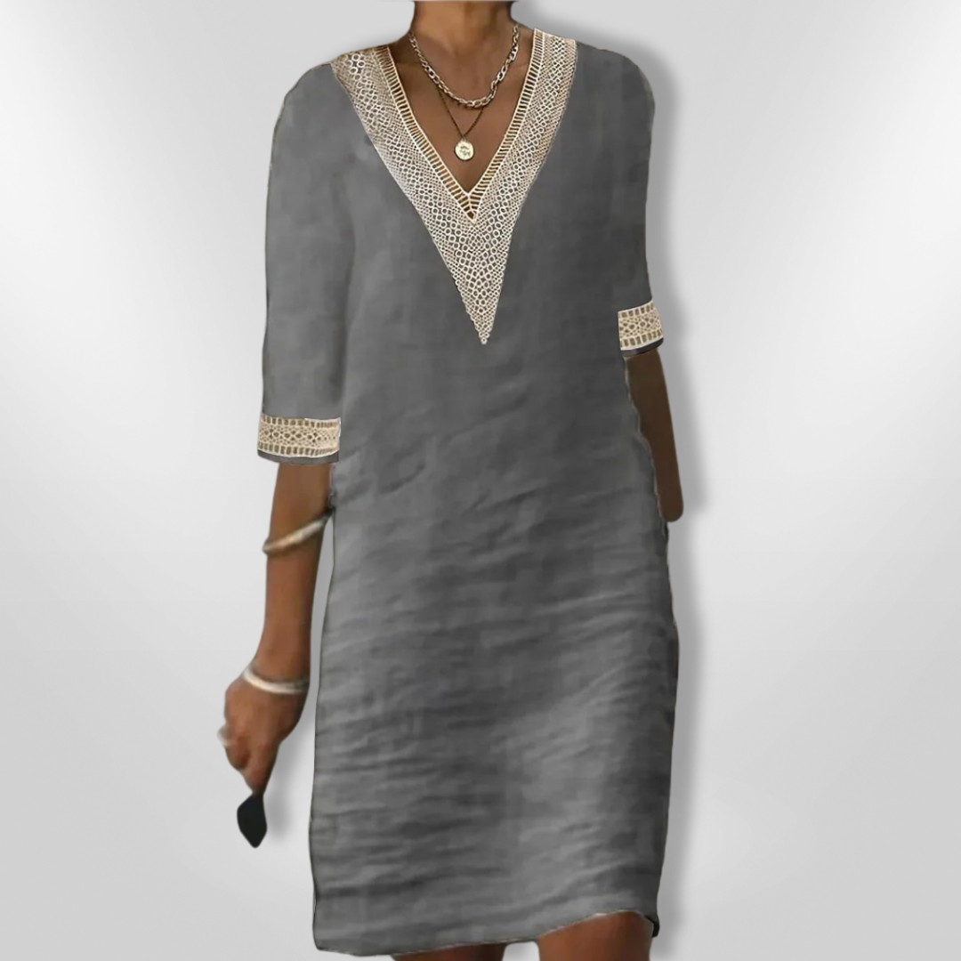 AVERY | Elegant V-neck Dress