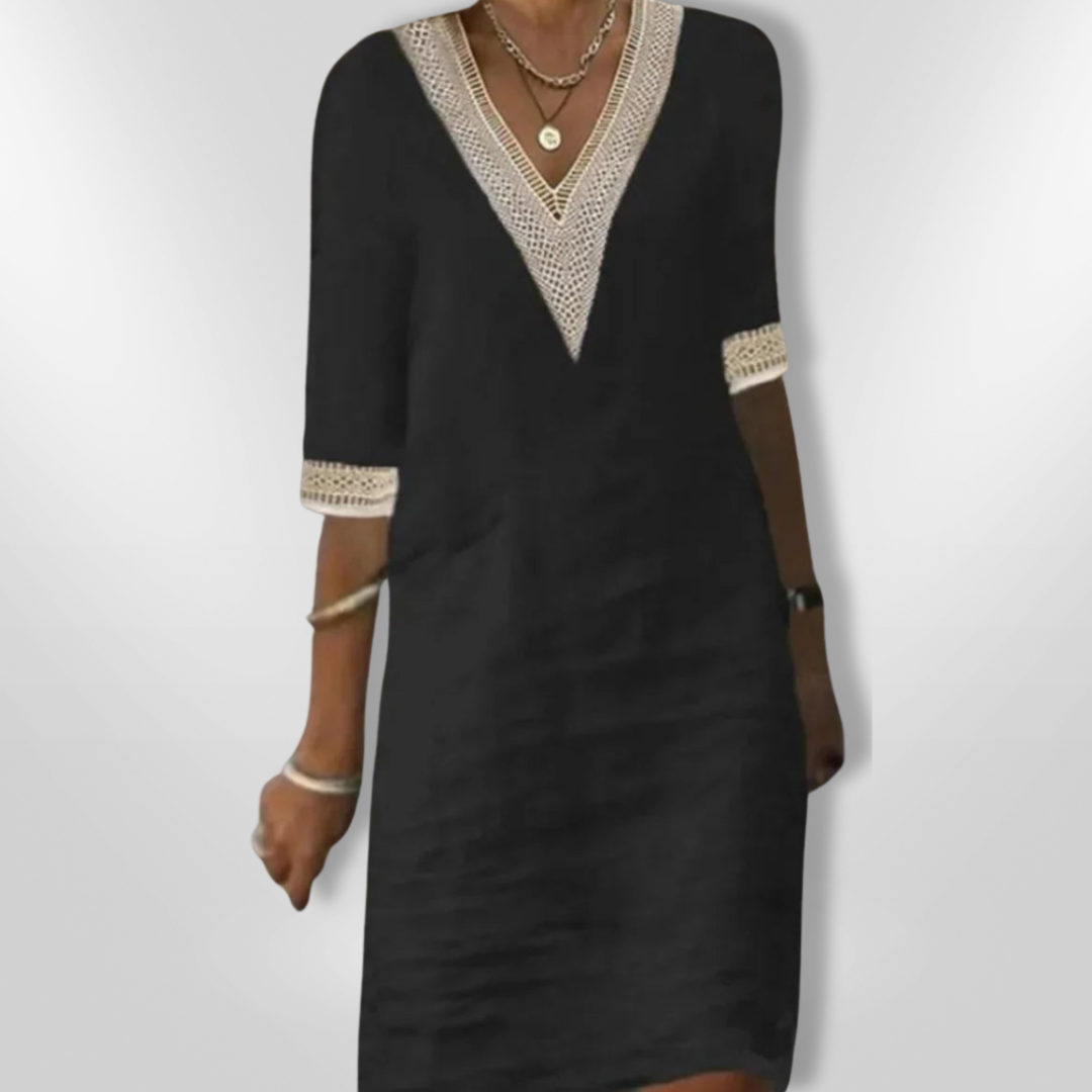 AVERY | Elegant V-neck Dress