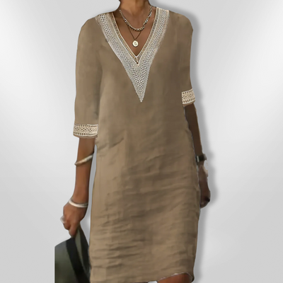 DEBORAH | Cotton Linen Dress