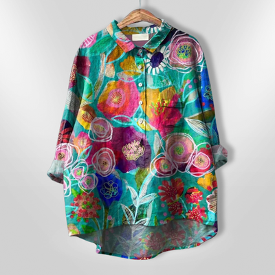 VIRGINIA | Handcrafted floral shirt