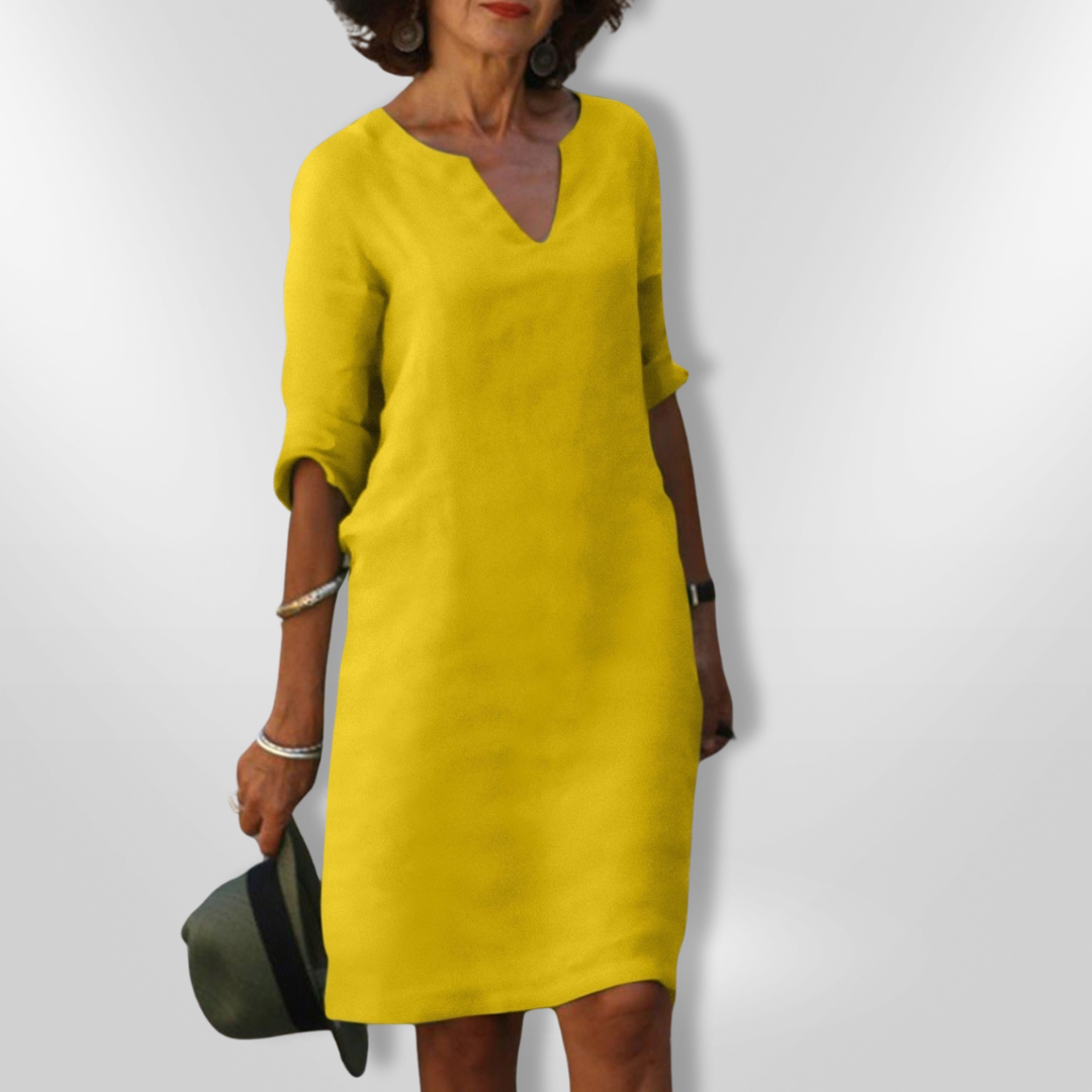 GRACE | V-Neck Three-Quarter Sleeves