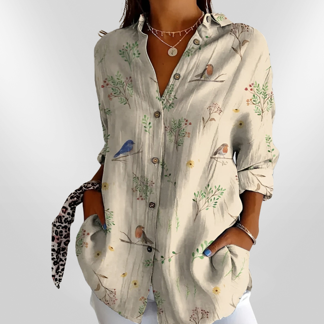 MAIA | Floral Cotton Blouse