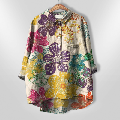 VIRGINIA | Handcrafted floral shirt