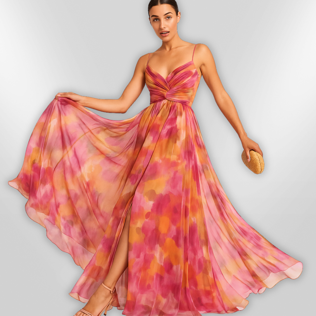 VAELIA | maxi bloemenjurk