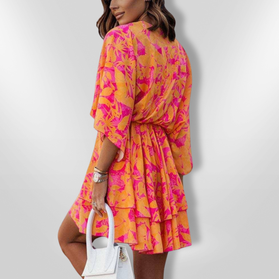 SUNSET BLISS | Ruffle Mini Dress