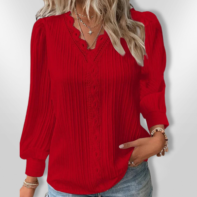 EMMA | Chiffon Detail Blouse