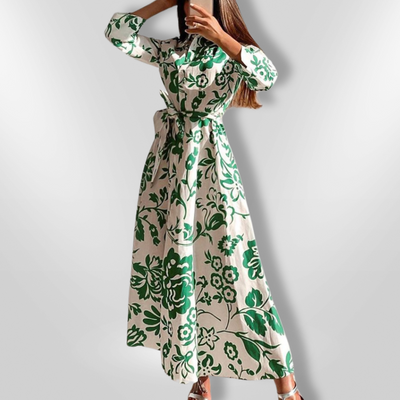 RIA | Long Sleeve Floral Dress