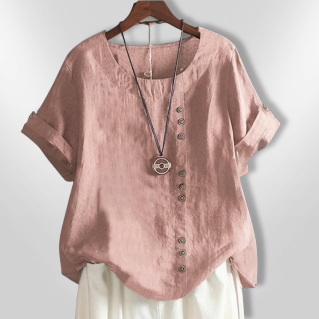 ISLA | Button Detail T-Shirt