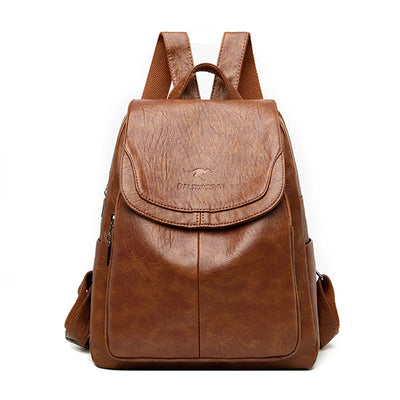 EDA | Leather Anti Theft Backpack