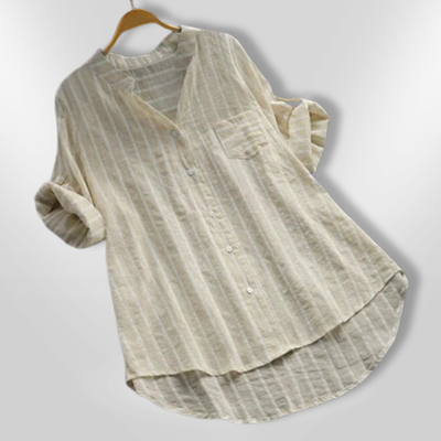 MILA | Striped Long Sleeve Shirt