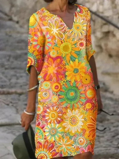 BETH | Colorful Floral Dress