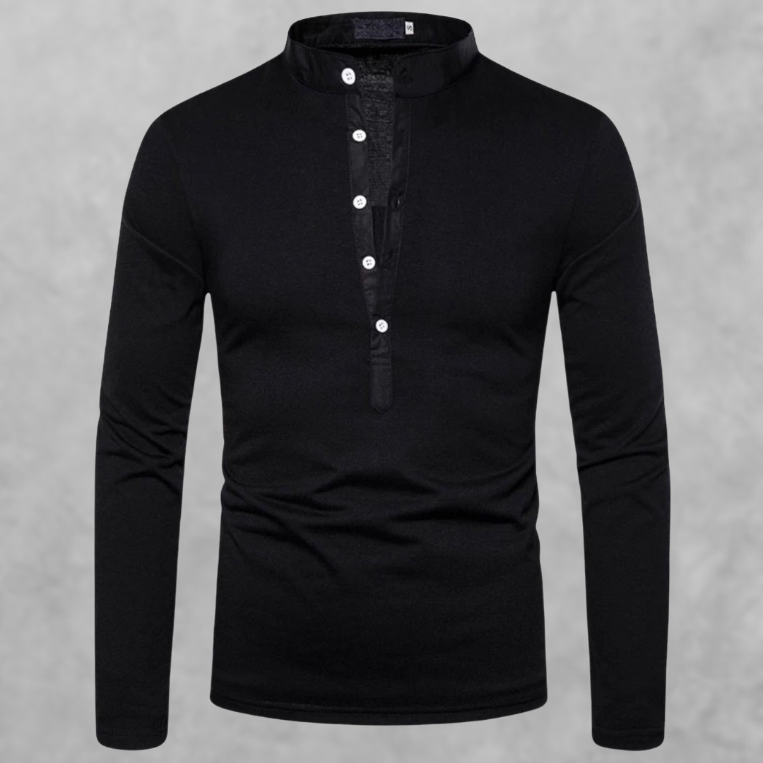 LIAM | Men's Long Sleeve Polo Shirt