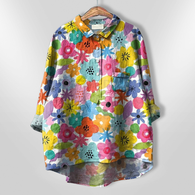 VIRGINIA | Handcrafted floral shirt
