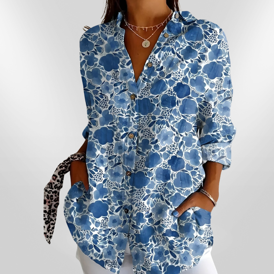 MAIA | Floral Cotton Blouse